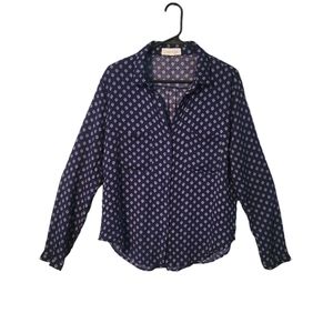 Anthropologie Luna Moon Long Sleeve Blouse Size M Button Down